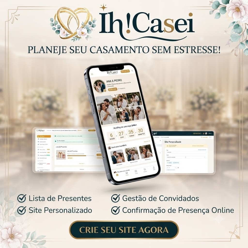 Layout Mobile Ih!Casei para Noivos